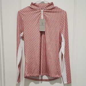 Stylish Red and White Women's Top